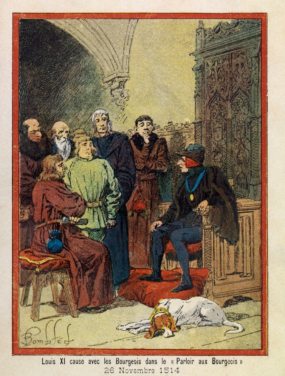 Die großen Tage des Hôtel de Ville de Paris von A. Mercier, illustriert von Louis Bombled (1862-1927): Am 26. November von Louis Charles Bombled