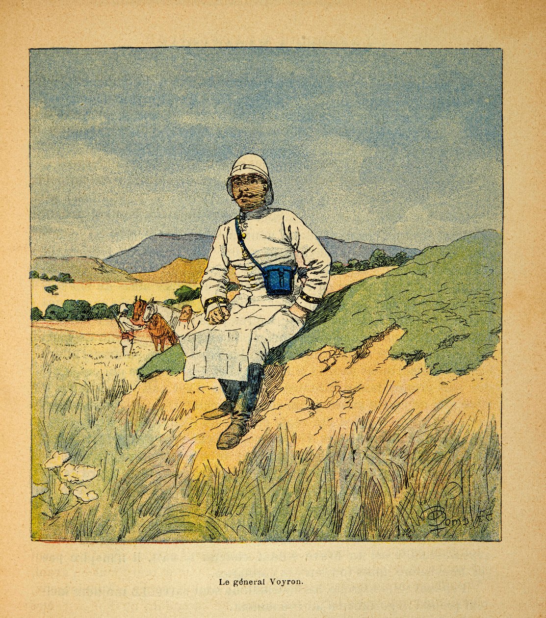 Der Krieg in Madagaskar - Anekdotische Geschichte der französischen Expeditionen von 1885-1895: Porträt von General Voyron (1838-1921) von Louis Charles Bombled