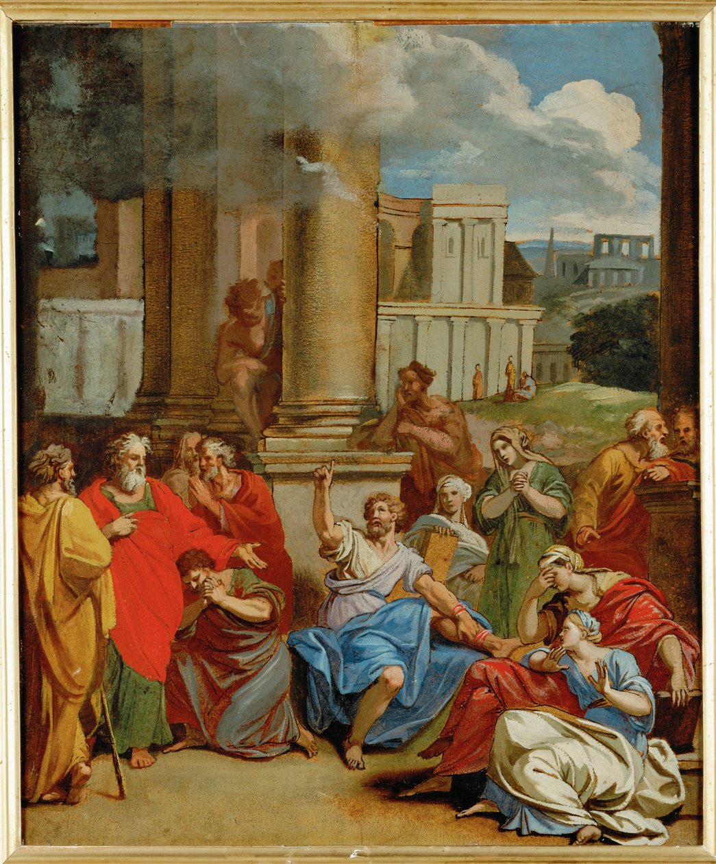 Der Prophet Agabus prophezeit dem Heiligen Paulus von Louis Cheron