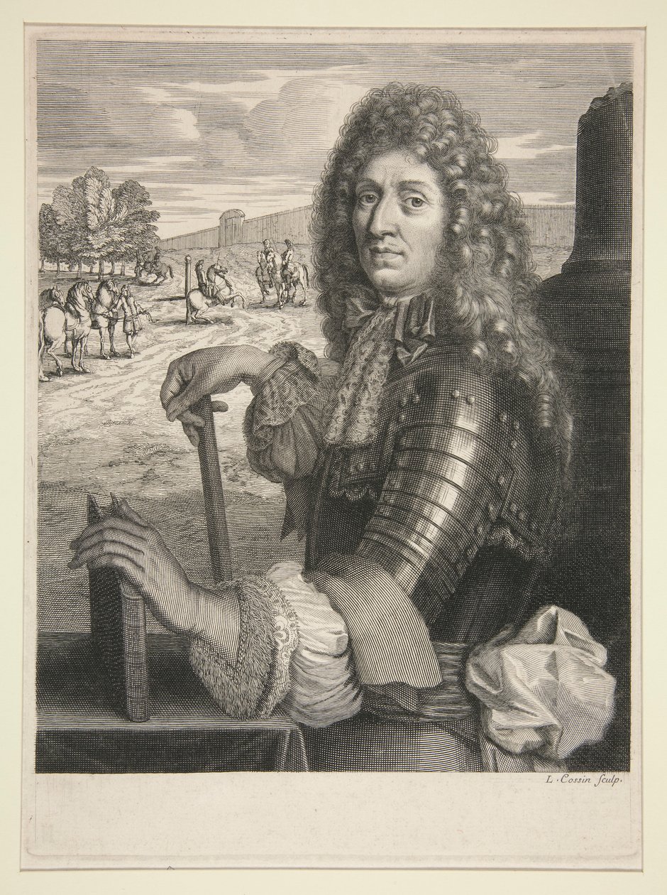 Porträt eines Edelmanns in Rüstung von Louis Cossin