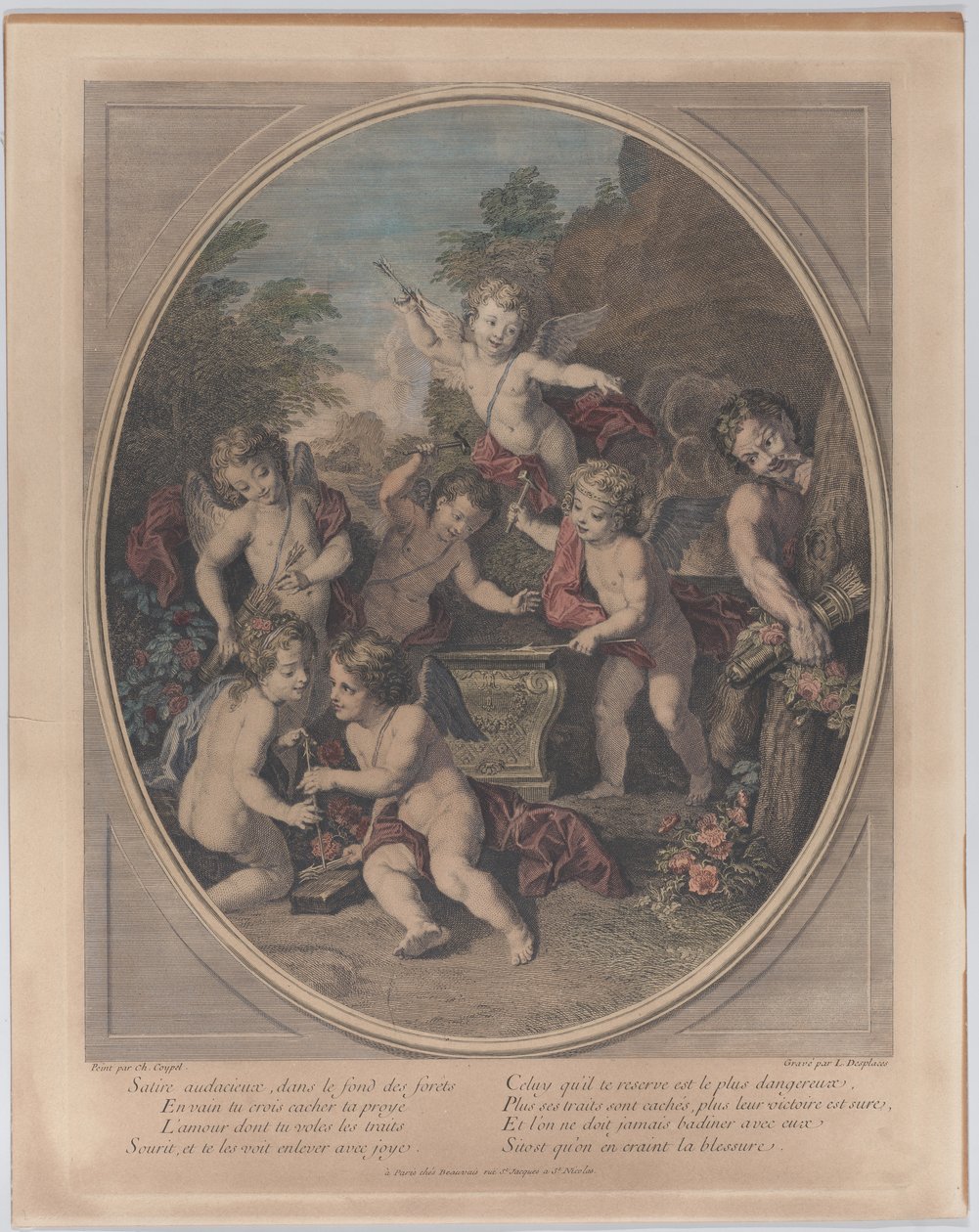 Kühne Satire in den Tiefen des Waldes von Louis Desplaces