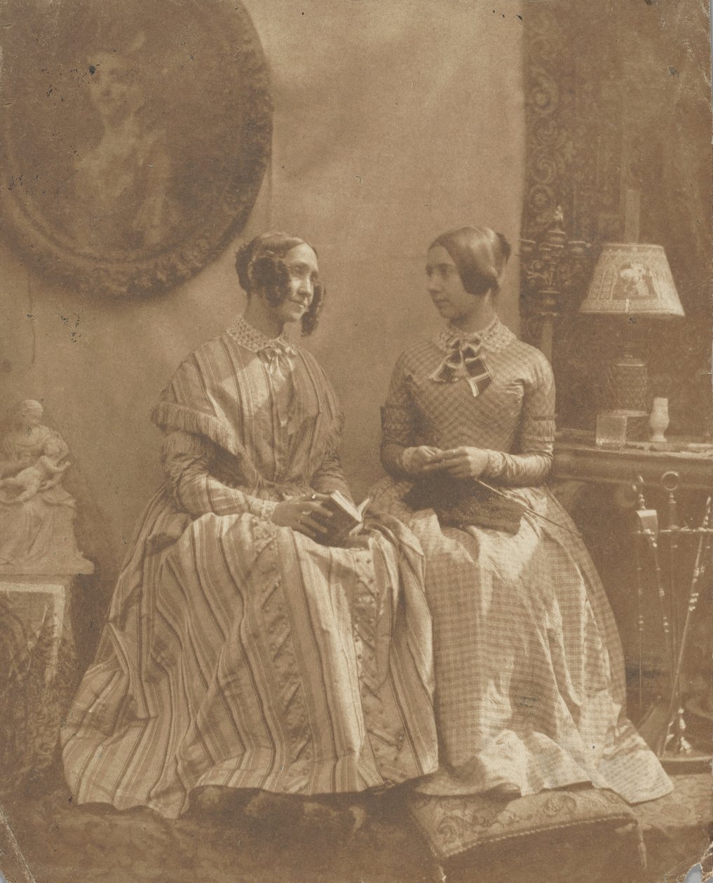 Die Frau und Tochter des Künstlers, 1846-49 von Louis Désiré Blanquart Evrard