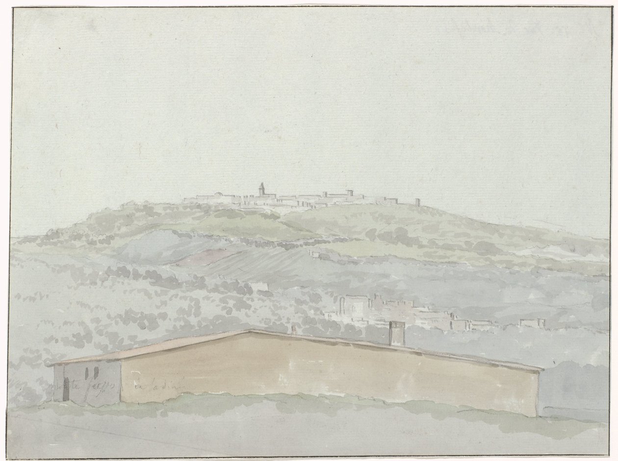 Ansicht von Montefusco (Voyage en Italie, en Sicile et à Malte - 1778) von Louis Ducros