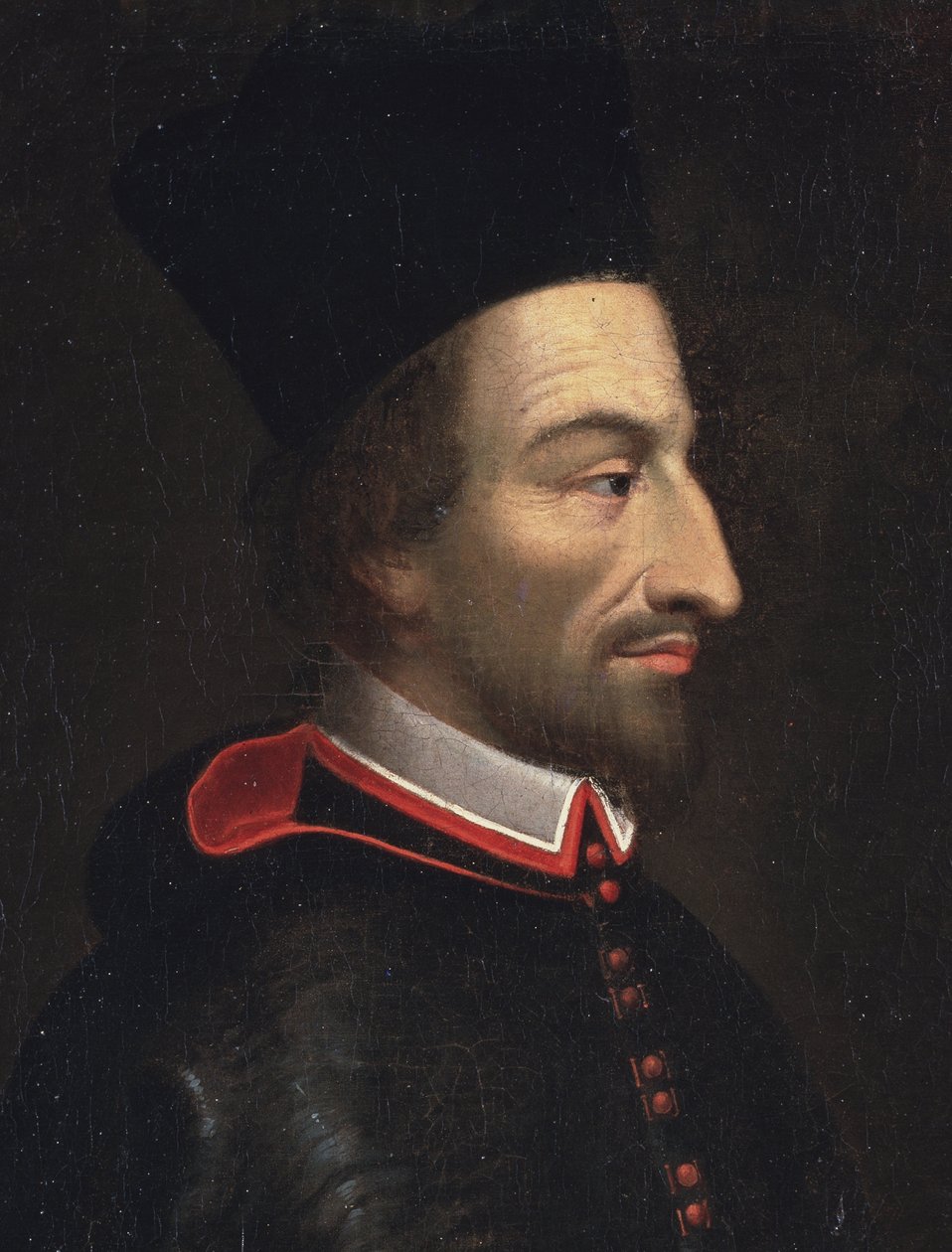 Porträt von Cornelius Jansen, genannt Jansenius, Bischof von Ypern (Detail) von Louis Dutielt