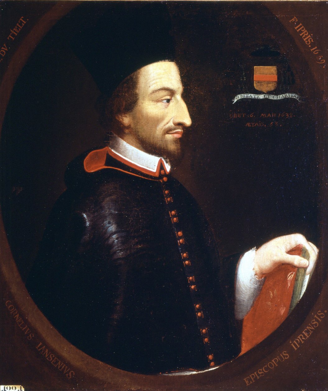 Porträt von Jansenius von F. Ipris 1659 von Louis Dutielt