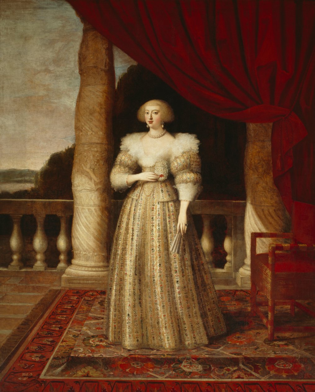 Anna von Österreich von Louis Ferdinand (c.1612 89) Elle