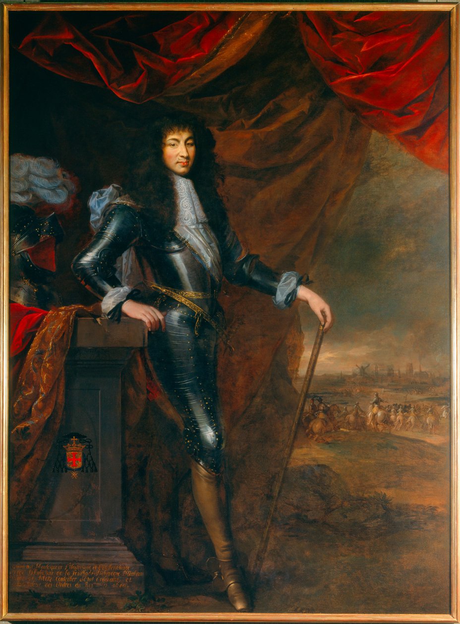 Ganzkörperporträt von Ludwig XIV. in Rüstung von Louis Ferdinand (c.1612 89) (attr.to) Elle
