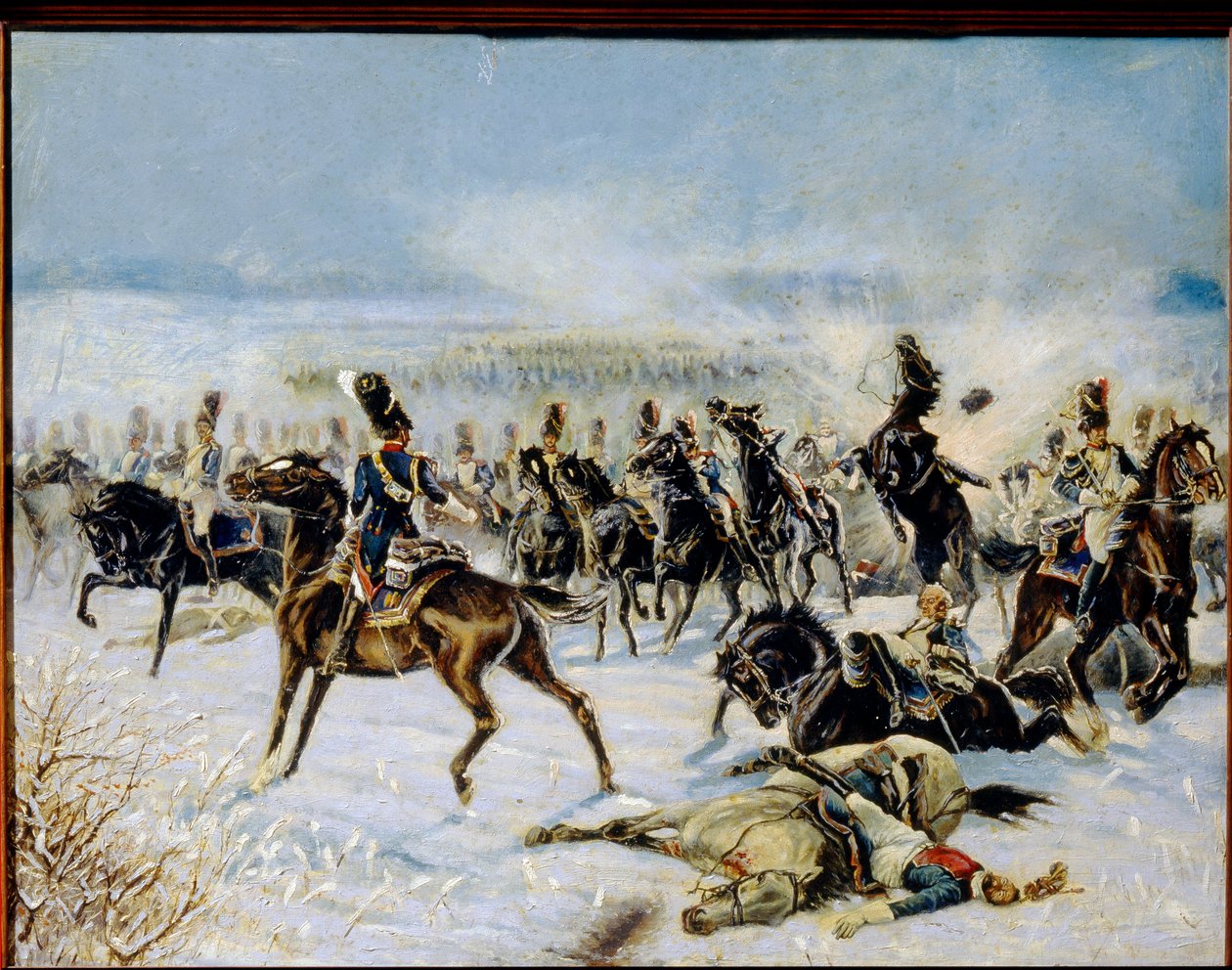 Die Schlacht bei Preußisch Eylau am 8. Februar 1807 von Louis Ferdinand Malespina