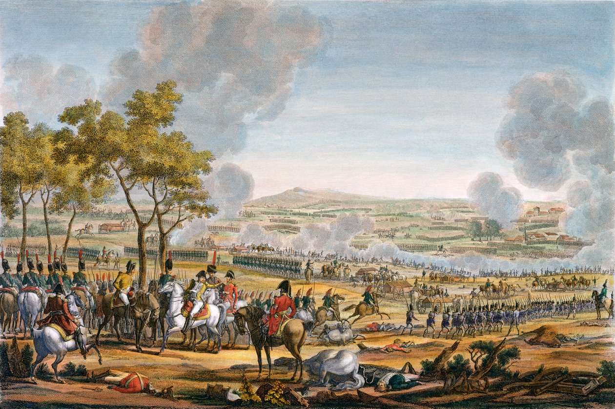 Die Schlacht von Wagram, Österreich, 7. Juli 1809 von Louis Francois Mariage