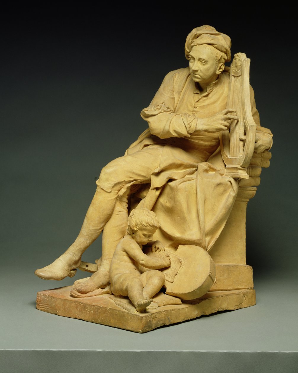 Georg Friedrich Händel (1685-1759) Modell für eine Marmorstatue, jetzt im Victoria und Albert Museum, 1738 von Louis Francois Roubillac