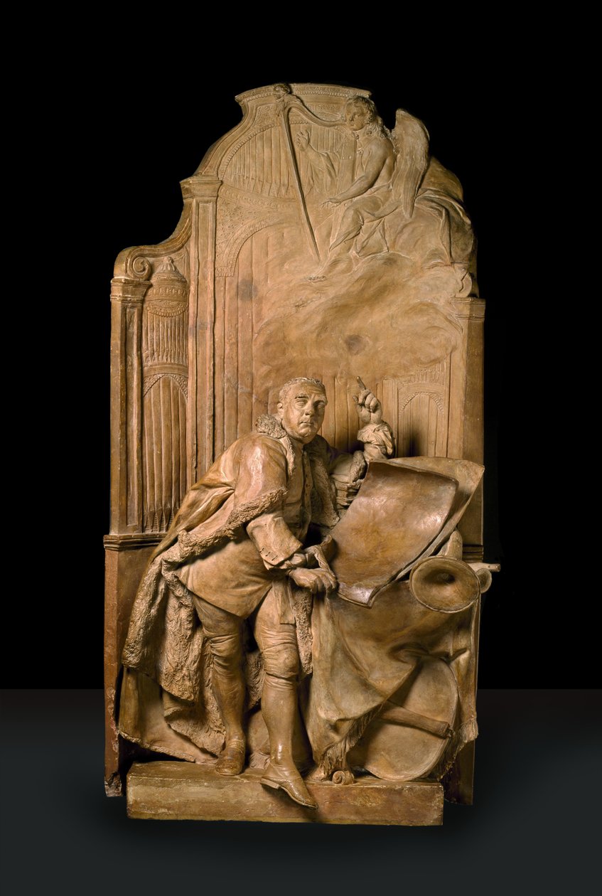 Modello für das Denkmal für Georg Friedrich Händel in der Westminster Abbey von Louis Francois Roubillac