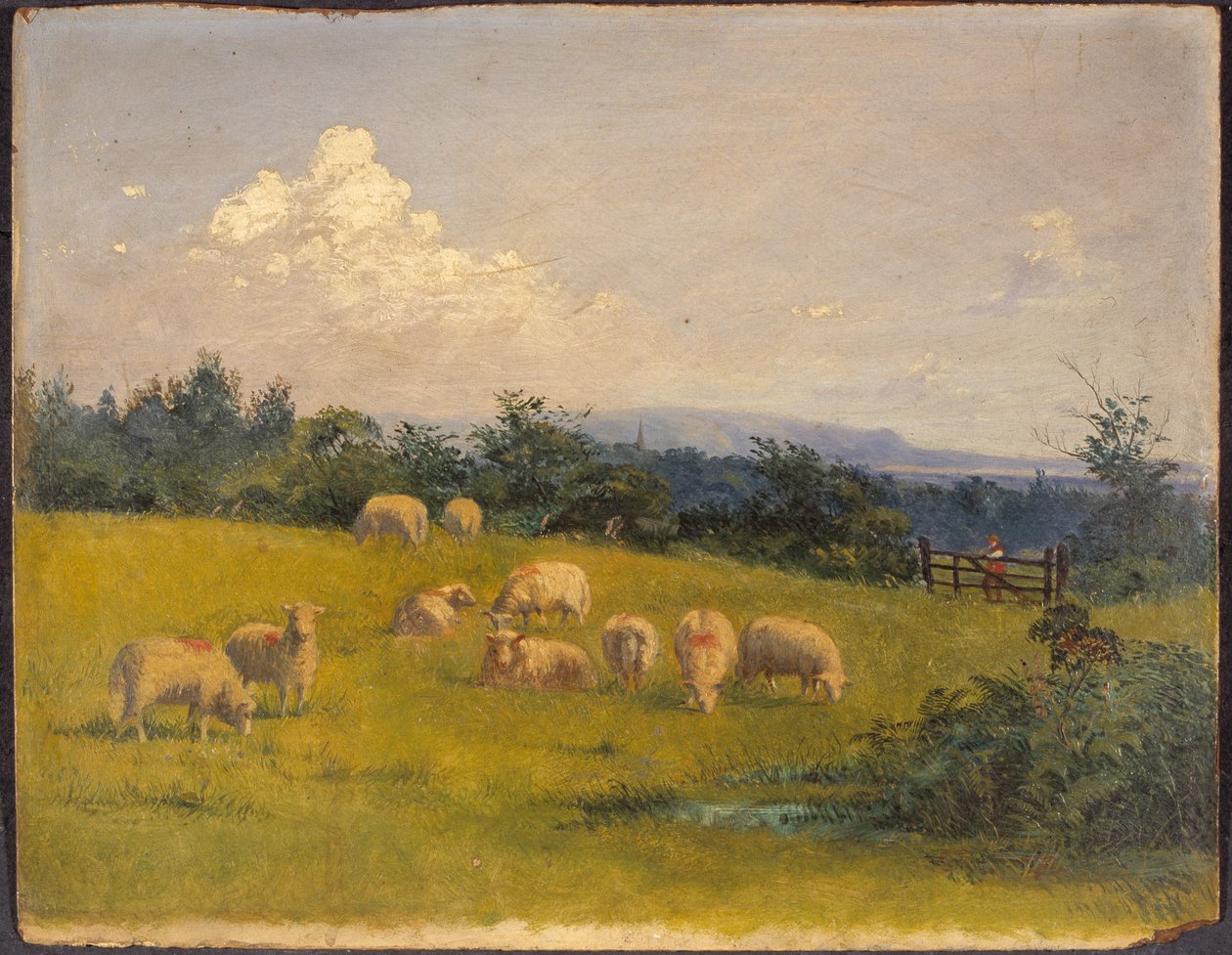 Landschaft in der Nähe von Swansea von Louis Garnant Cawker