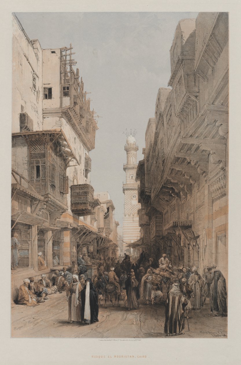 Ägypten und Nubien, Band III: Moschee el Mooristan, Kairo von Louis Haghe