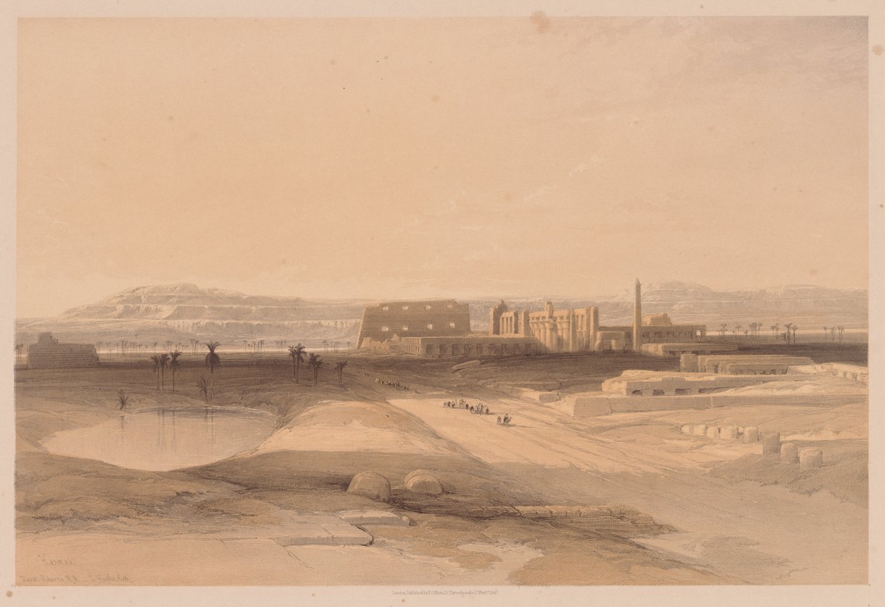 Ägypten und Nubien: Band II - Nr. 32, Karnak, 1838 von Louis Haghe