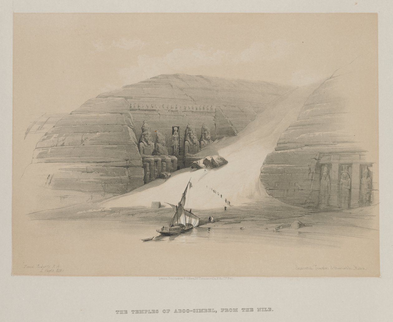 Ägypten und Nubien, Band II: Ausgegrabene Tempel von Abu Simbel, Nubien von Louis Haghe
