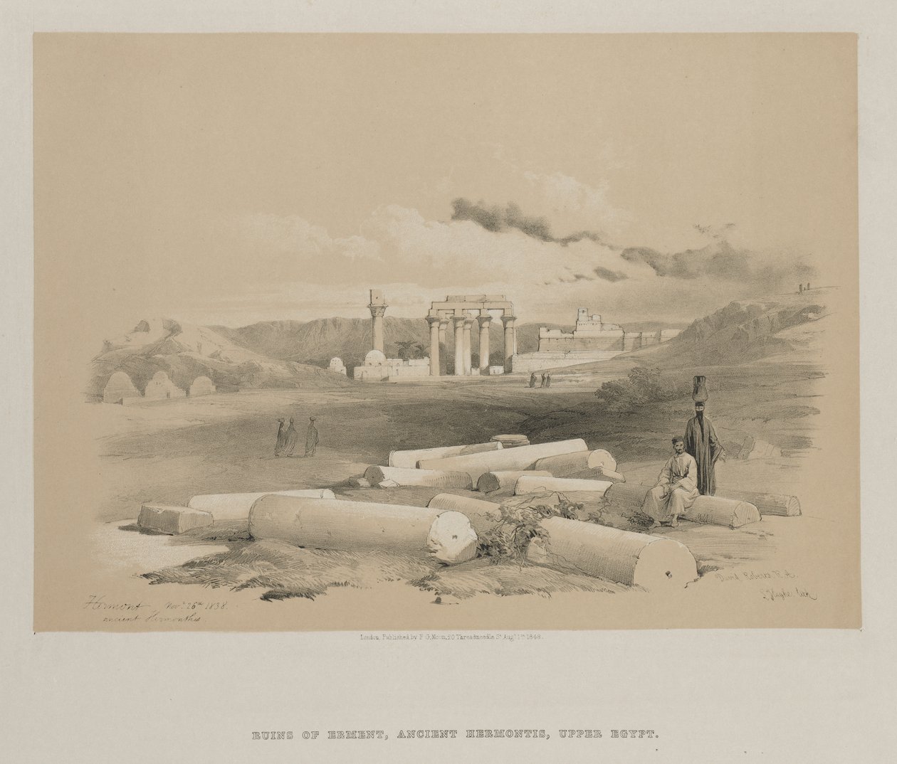 Ägypten und Nubien, Band II: Hermont, antikes Hermonthis von Louis Haghe
