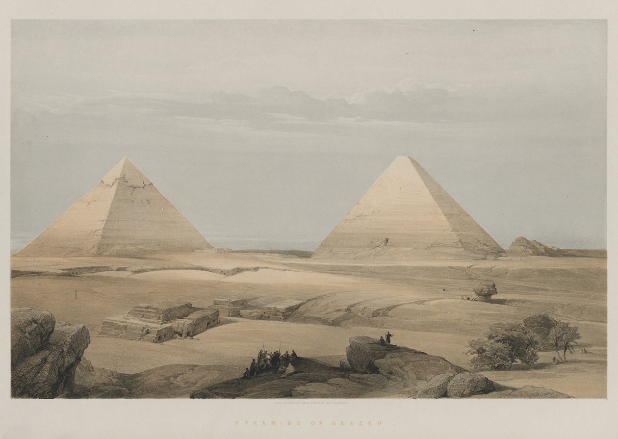 Ägypten und Nubien, Band II: Pyramiden von Gizeh, 1848 von Louis Haghe