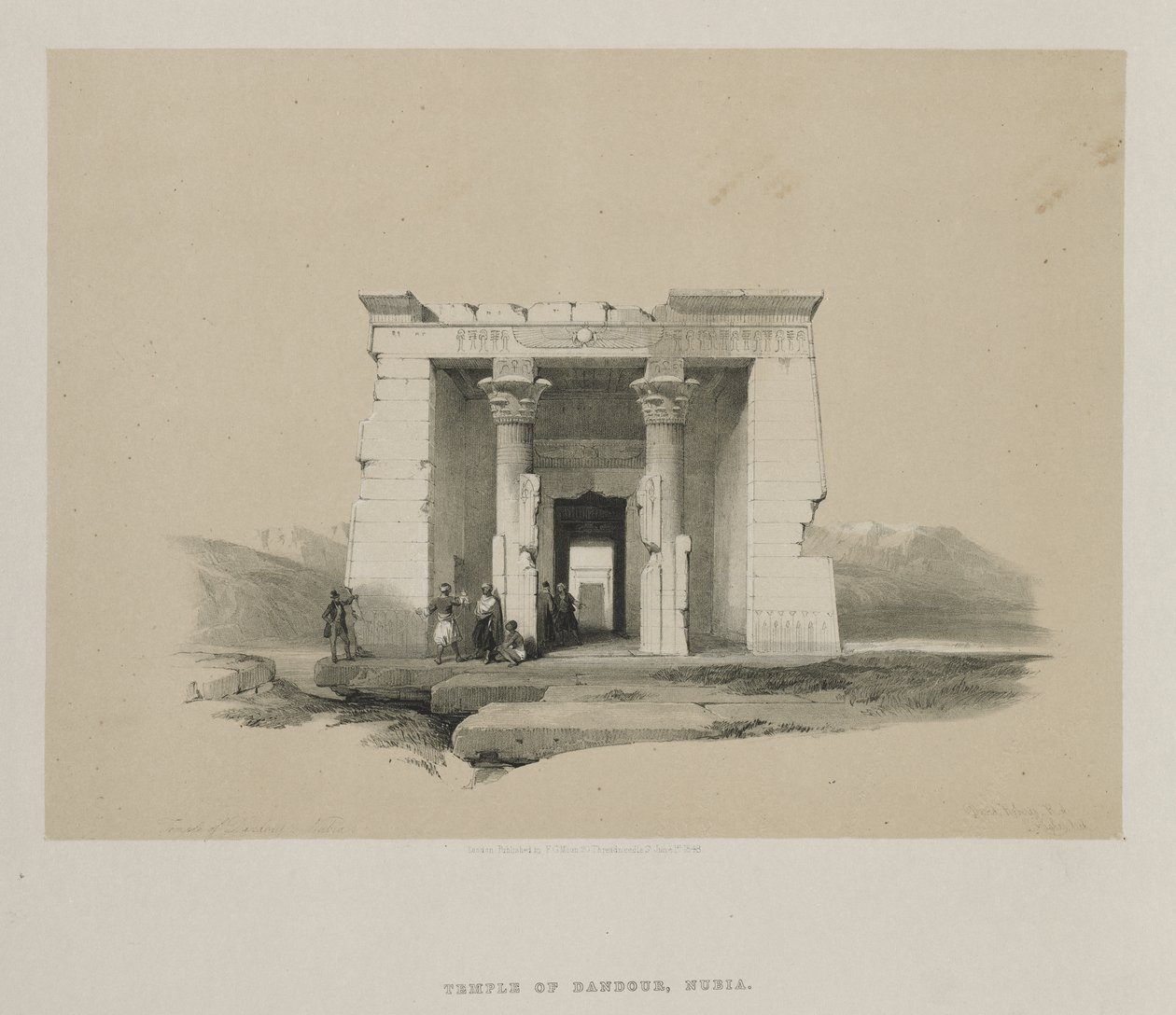 Ägypten und Nubien, Band II: Tempel von Dandur, Nubien von Louis Haghe