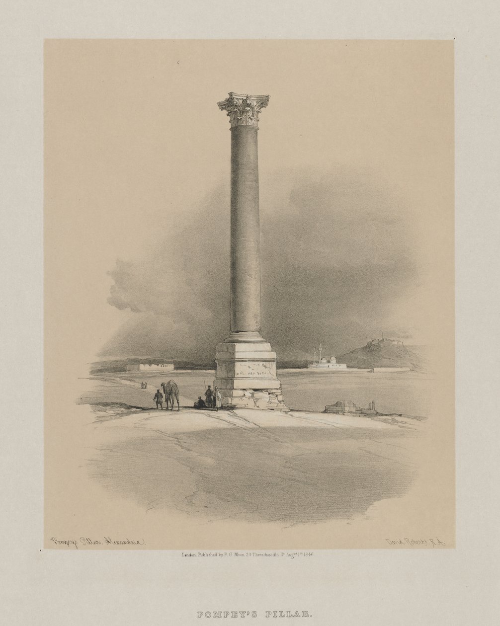 Ägypten und Nubien, Band I: Pompejus-Säule, Alexandria von Louis Haghe