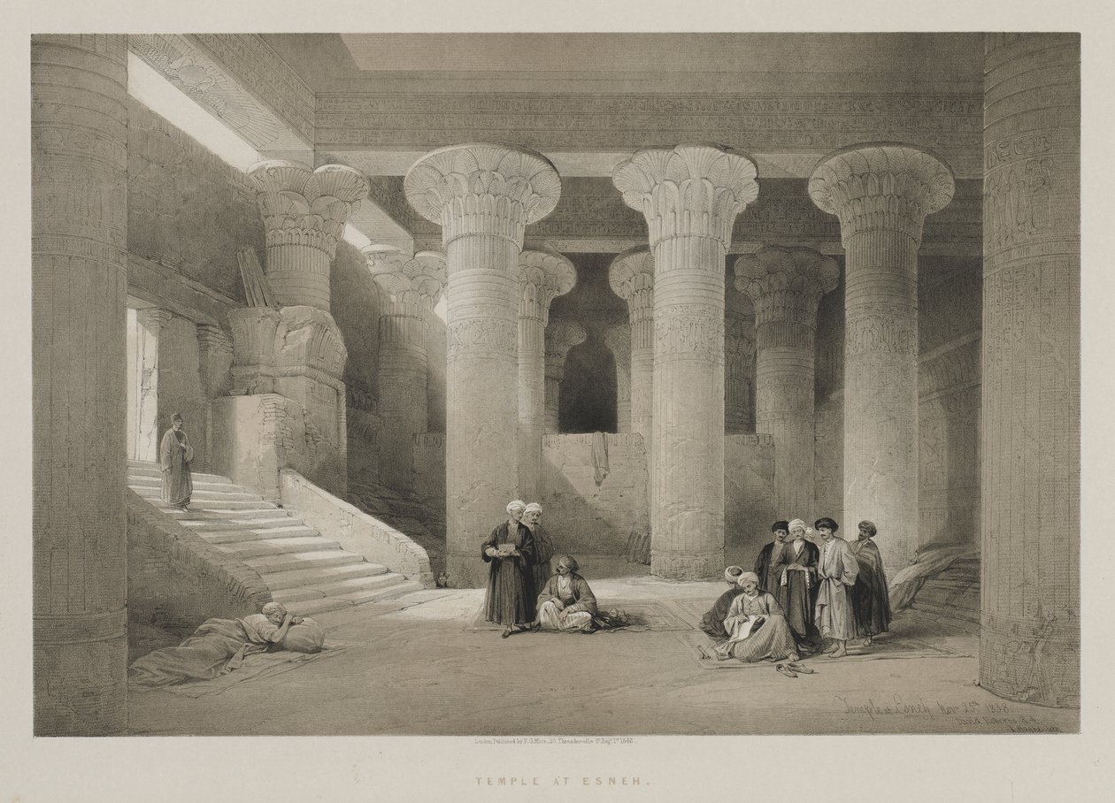 Ägypten und Nubien, Band I: Tempel von Esneh von Louis Haghe