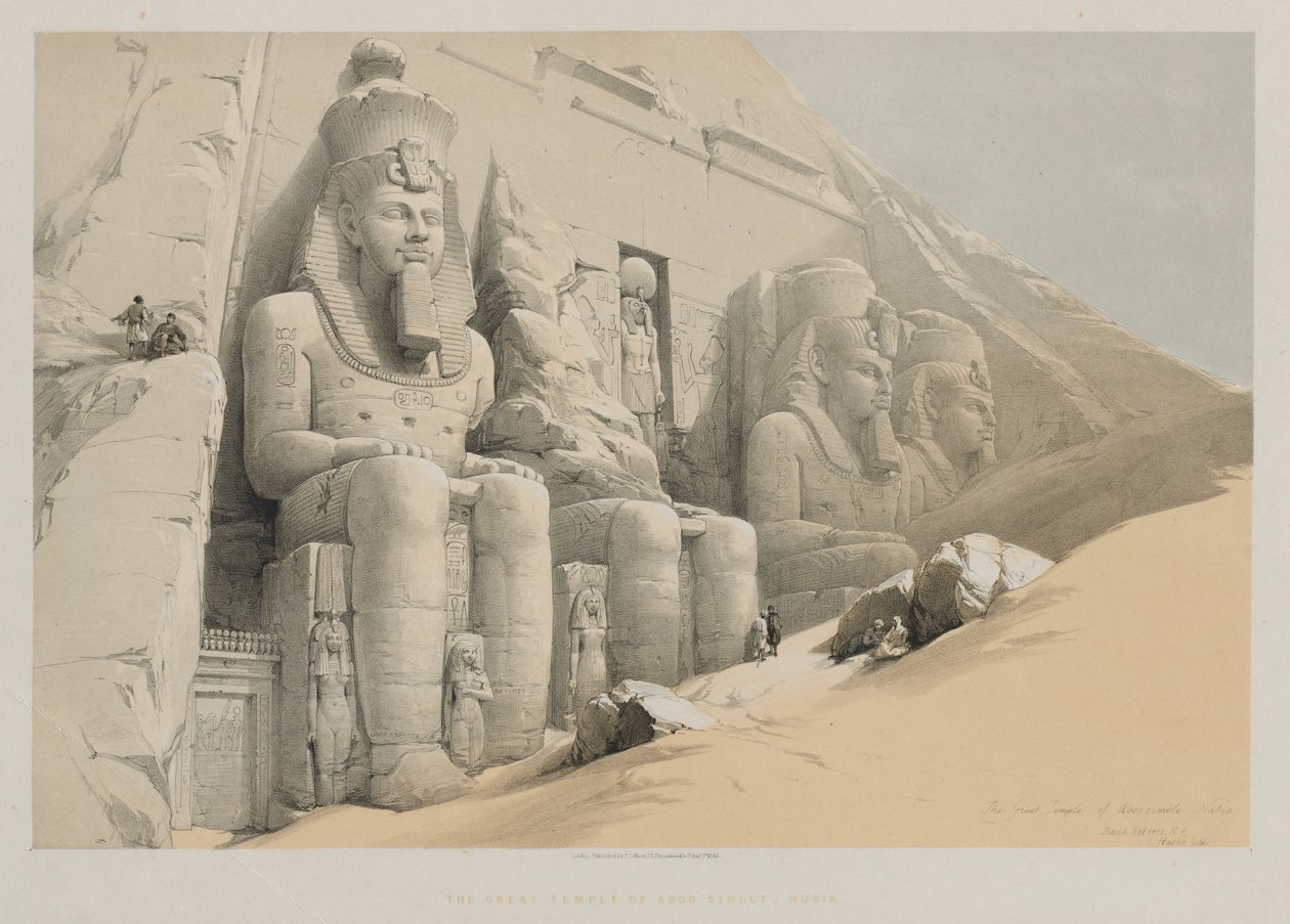 Ägypten und Nubien, Band I: Der Große Tempel von Abu Simbel, Nubien von Louis Haghe