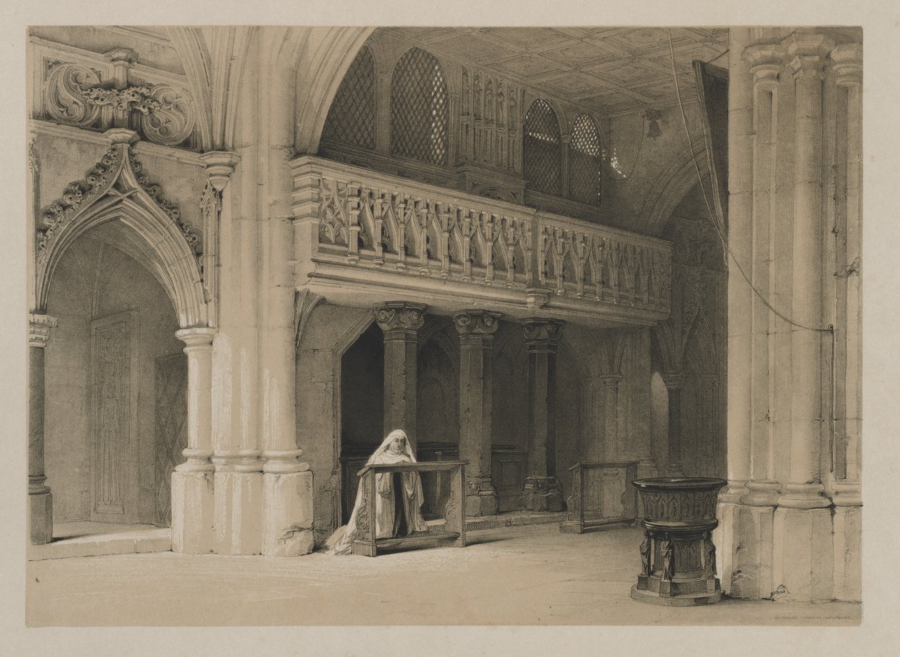 Skizzen in Belgien und Deutschland, Band I: Nönnberg-Kloster, Salzburg, 1840 von Louis Haghe