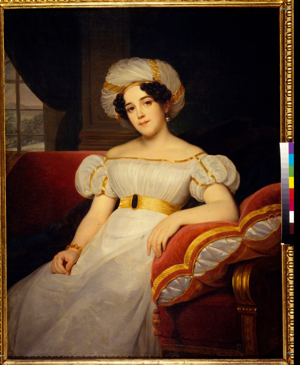 Porträt der Prinzessin Natalja Stepanowna Golizyna, geborene Gräfin Apraksina von Louis Hersent