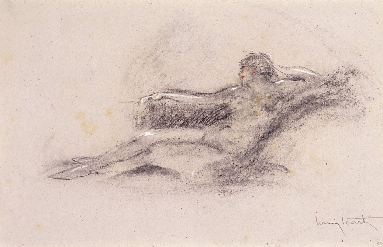 Liegender Akt von Louis Icart