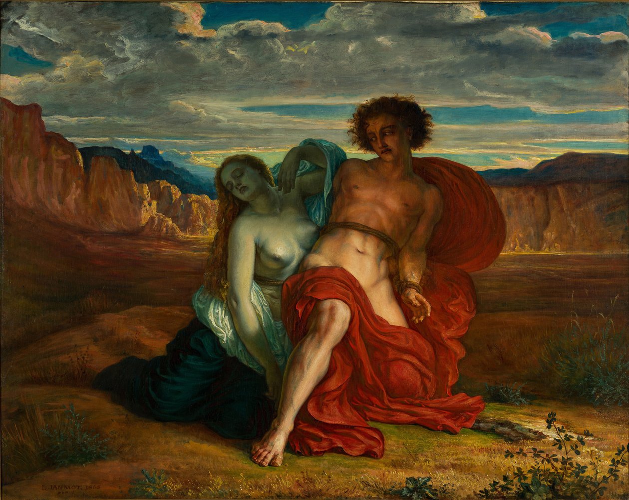 Die Folterung von Mezentius, 1864 von Louis Janmot