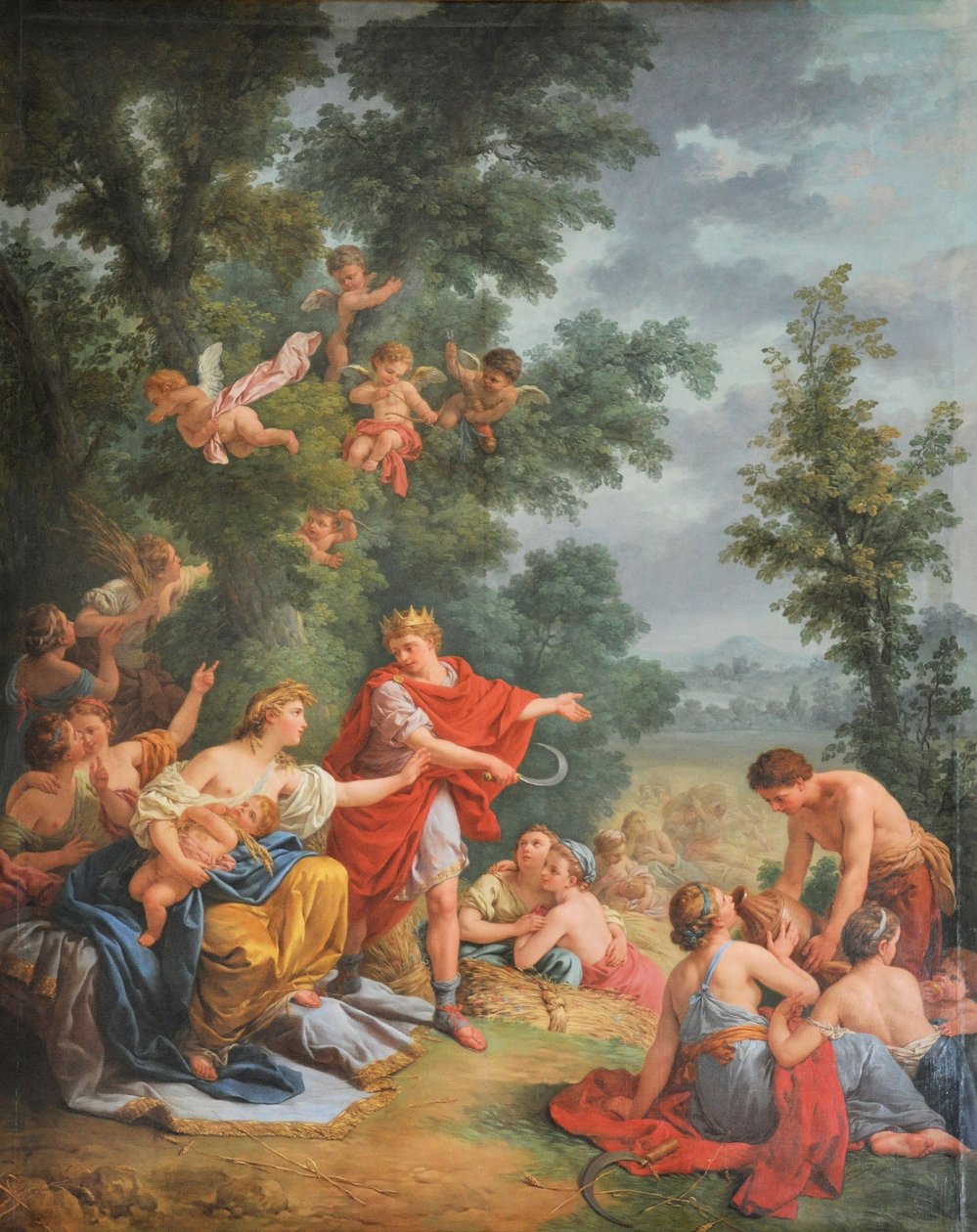 Die Ernte oder Ceres und Triptolemos von Louis Jean François Lagrenée