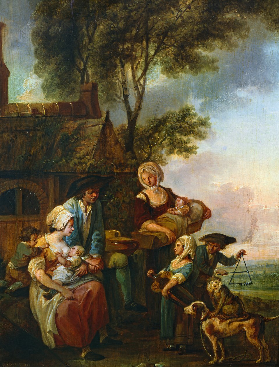 Der Drehorgelspieler von Louis Joseph (1731 98) Watteau