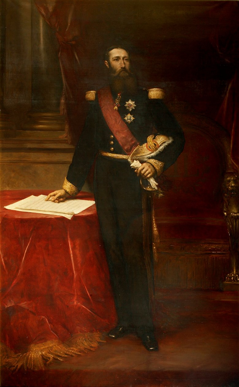 Porträt von Leopold II. 1835-1909, König der Belgier, ca. 1870 von Louis Joseph Gallait