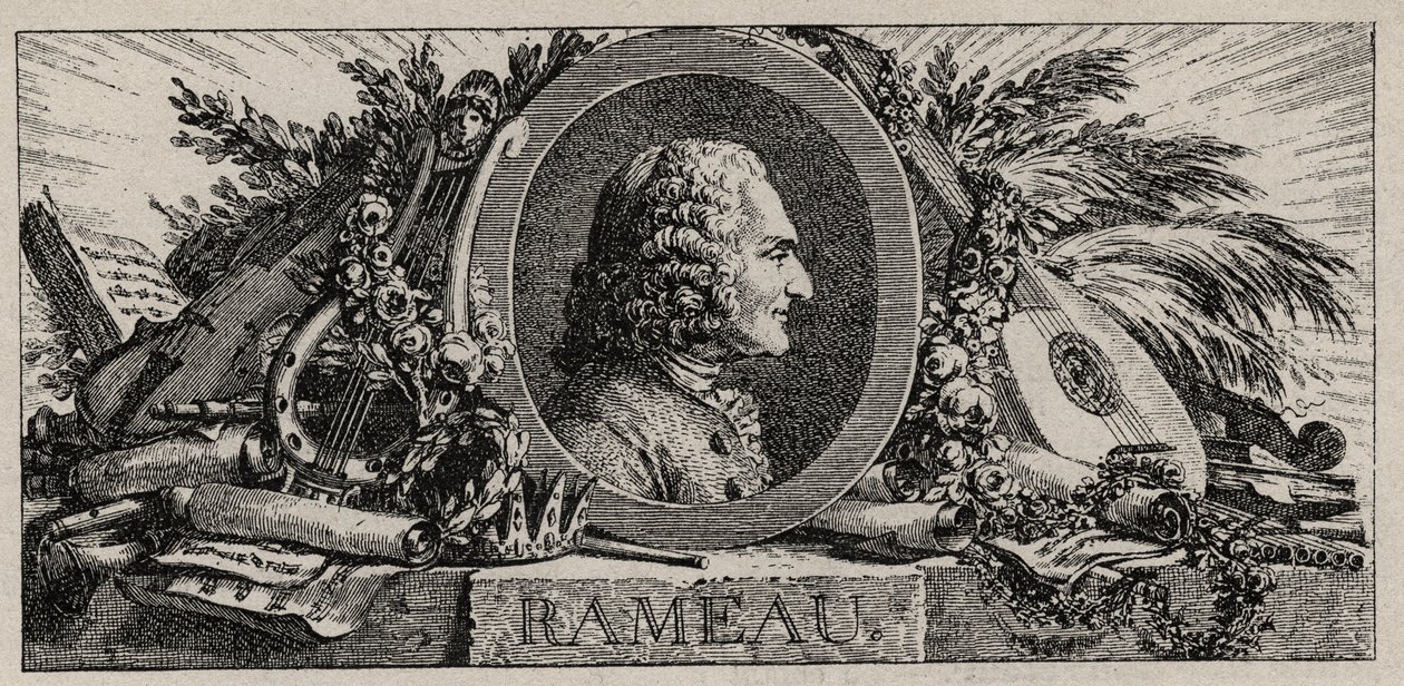Porträt von Jean Philippe Rameau (1683-1764) Gravur von Louis-Joseph Masquelier von Louis Joseph I Masquelier
