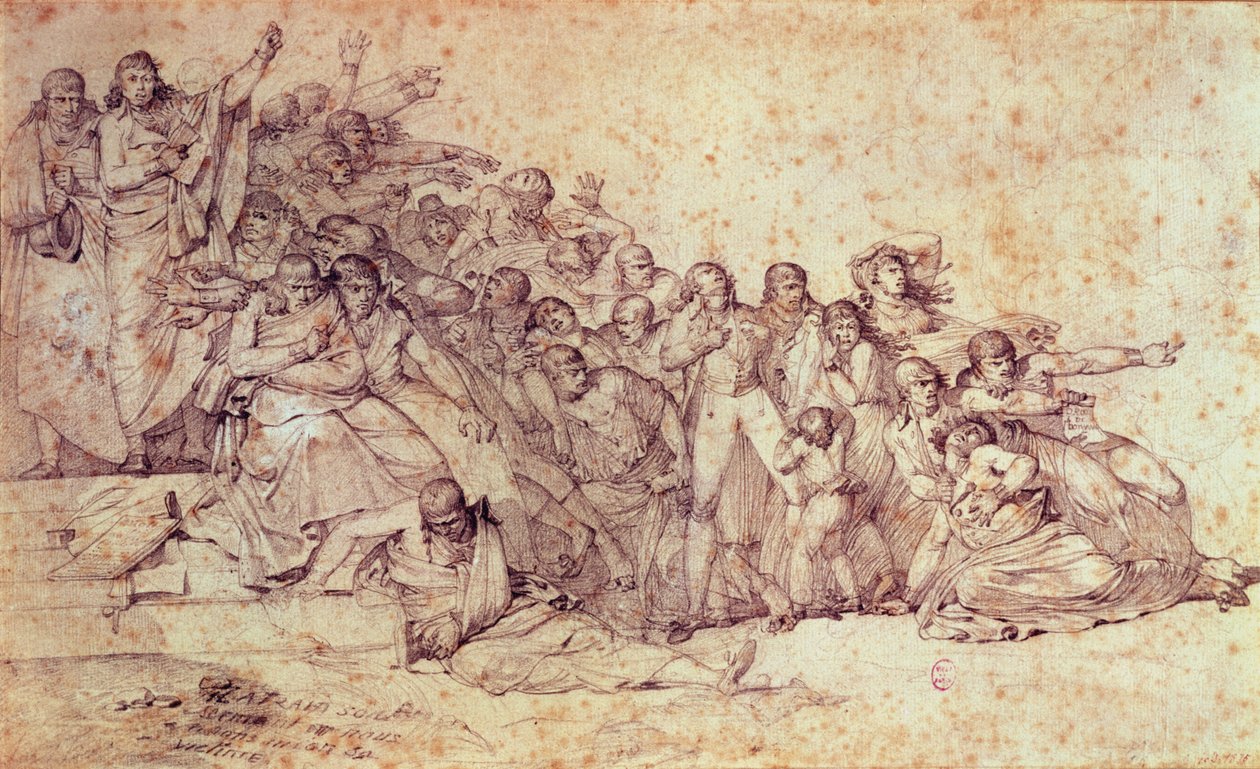 Massaker an den Patrioten auf dem Champ de Mars von Louis Lafitte