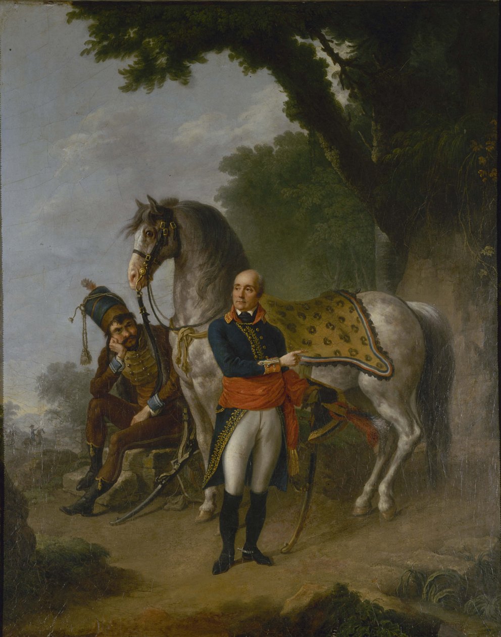 Porträt von General Joseph Marie Servan de Gerbey 1741-1808, ca. 1800 von Louis Lafitte
