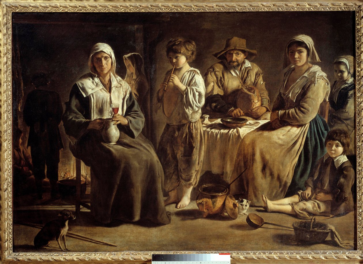 Eine Bauernfamilie im Inneren von Louis le Nain