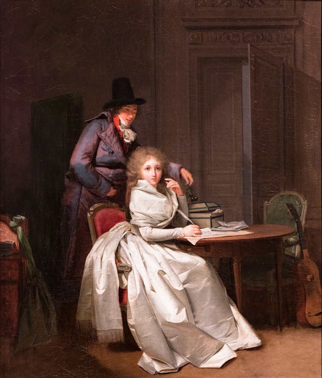 Eine Frau schreibt an ihren Geliebten (oder Der Brief), ca. 1789-1793 von Louis Leopold Boilly