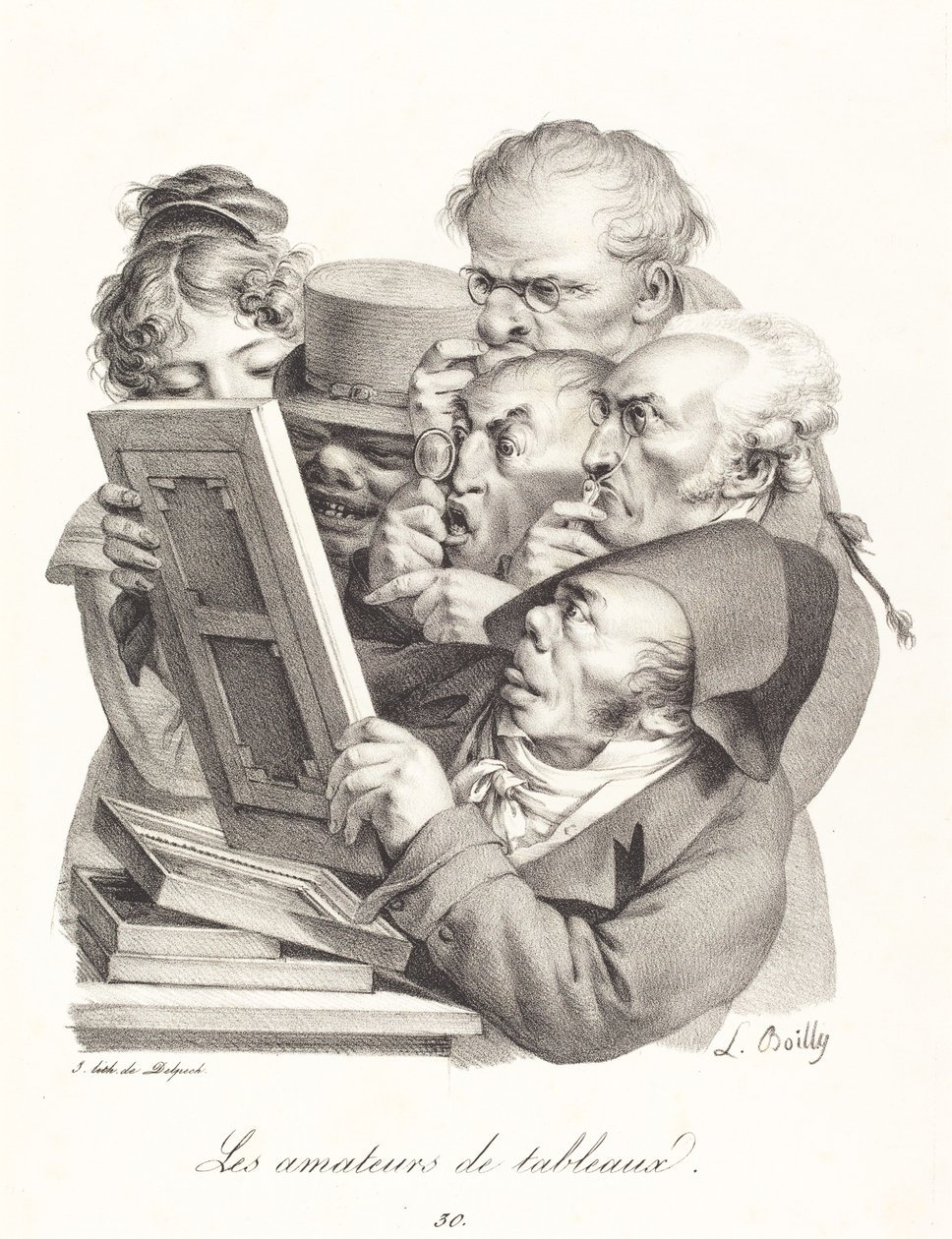Die Kunstliebhaber (Les amateurs de tableaux) von Louis Leopold Boilly