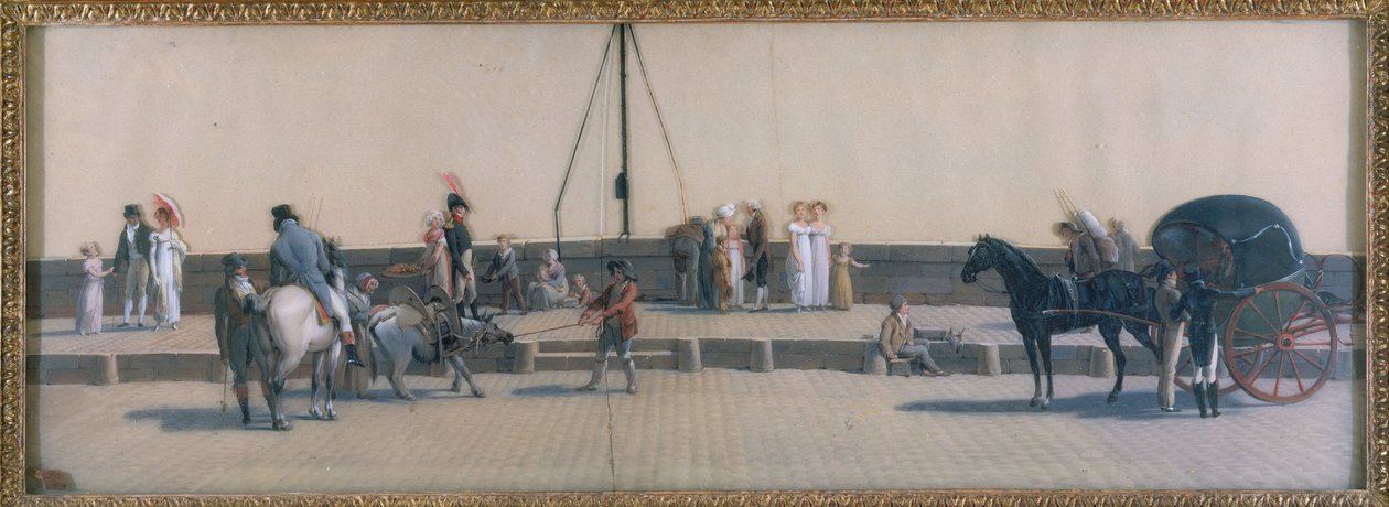 Königliche Brückenpassage, um 1800 von Louis Leopold Boilly