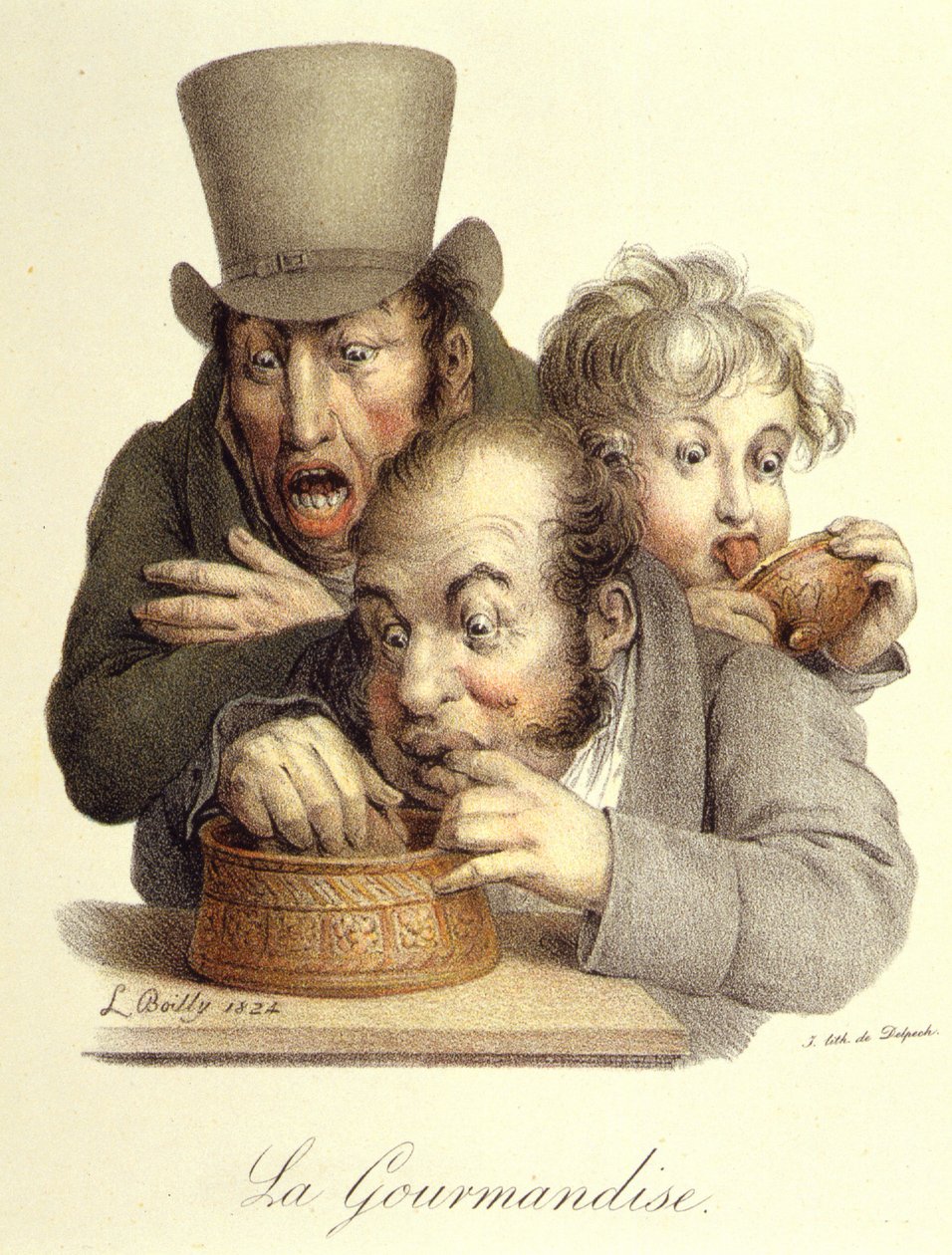 Die sieben Todsünden: Völlerei von Boilly von Louis Leopold Boilly