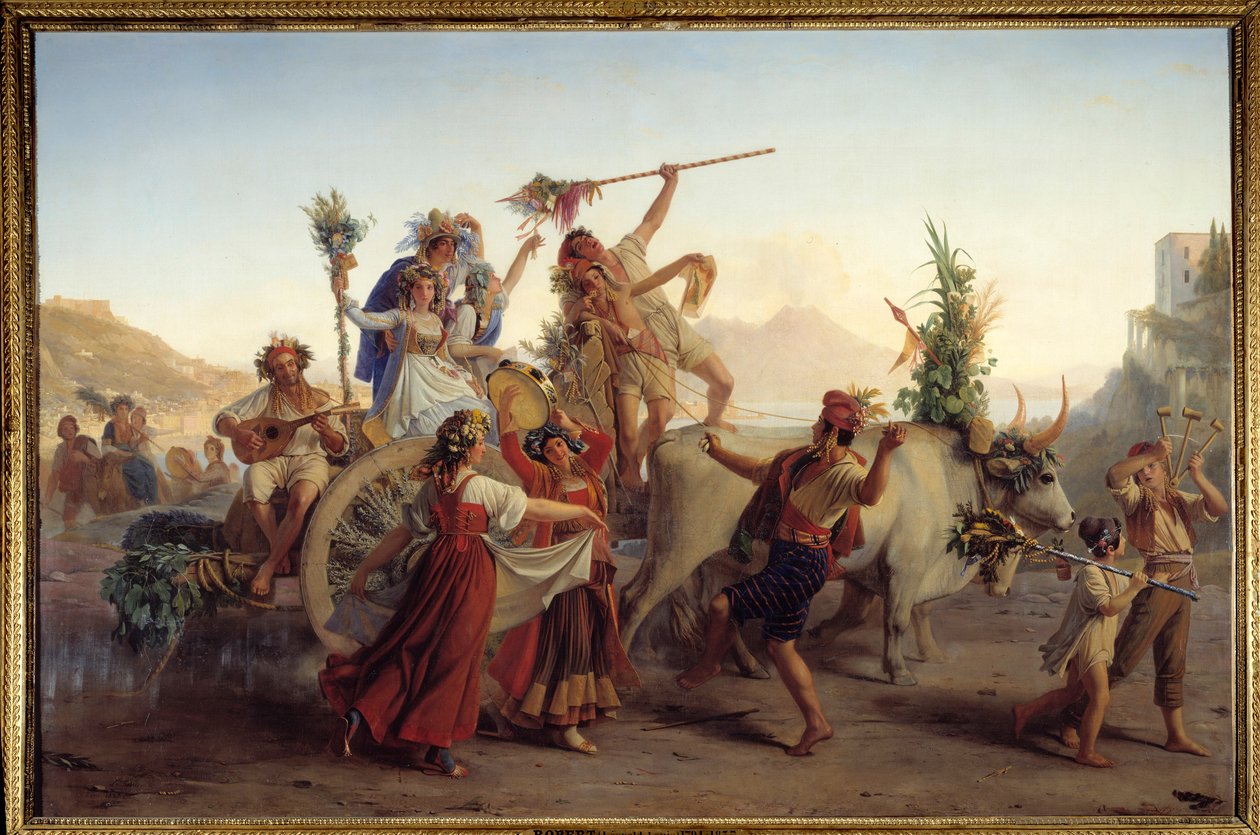 Die Rückkehr vom Fest der Madonna des Bogens bei Neapel von Louis Leopold Robert