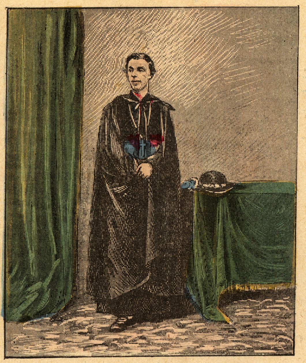 Louis-Gaston de Segur (1844-1879), französischer Bischof - Kupferstich aus 