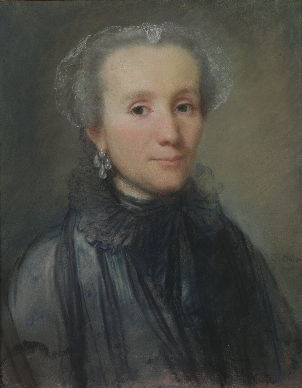 Porträt einer Frau aus dem polnischen Adel, 1776 von Louis Marteau