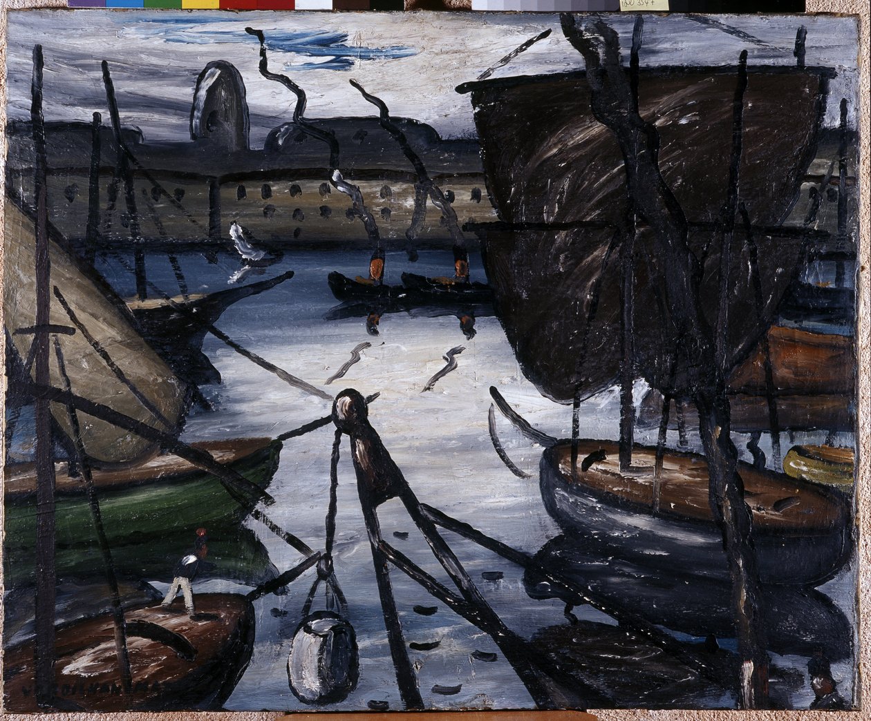 Der alte Hafen. Gemälde von Louis Mathieu Verdilhan