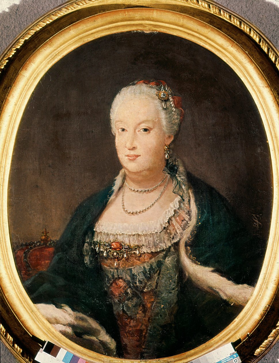 Barbara de Braganza (1711-1758), Königin von Spanien (1746-1758), Ehefrau von Ferdinand VI von Louis Michel van Loo