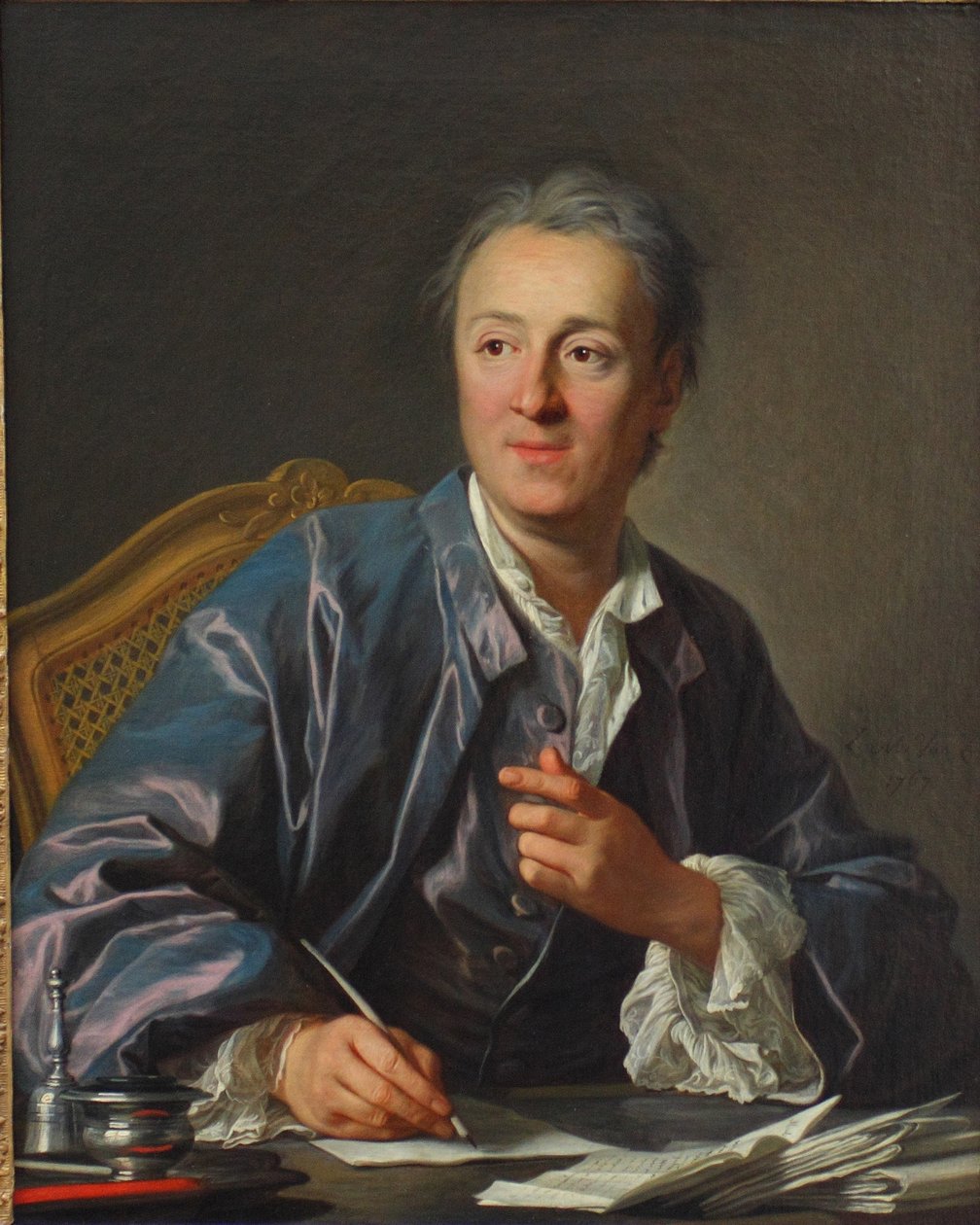 Porträt von Denis Diderot 1713-1784 von Louis Michel van Loo