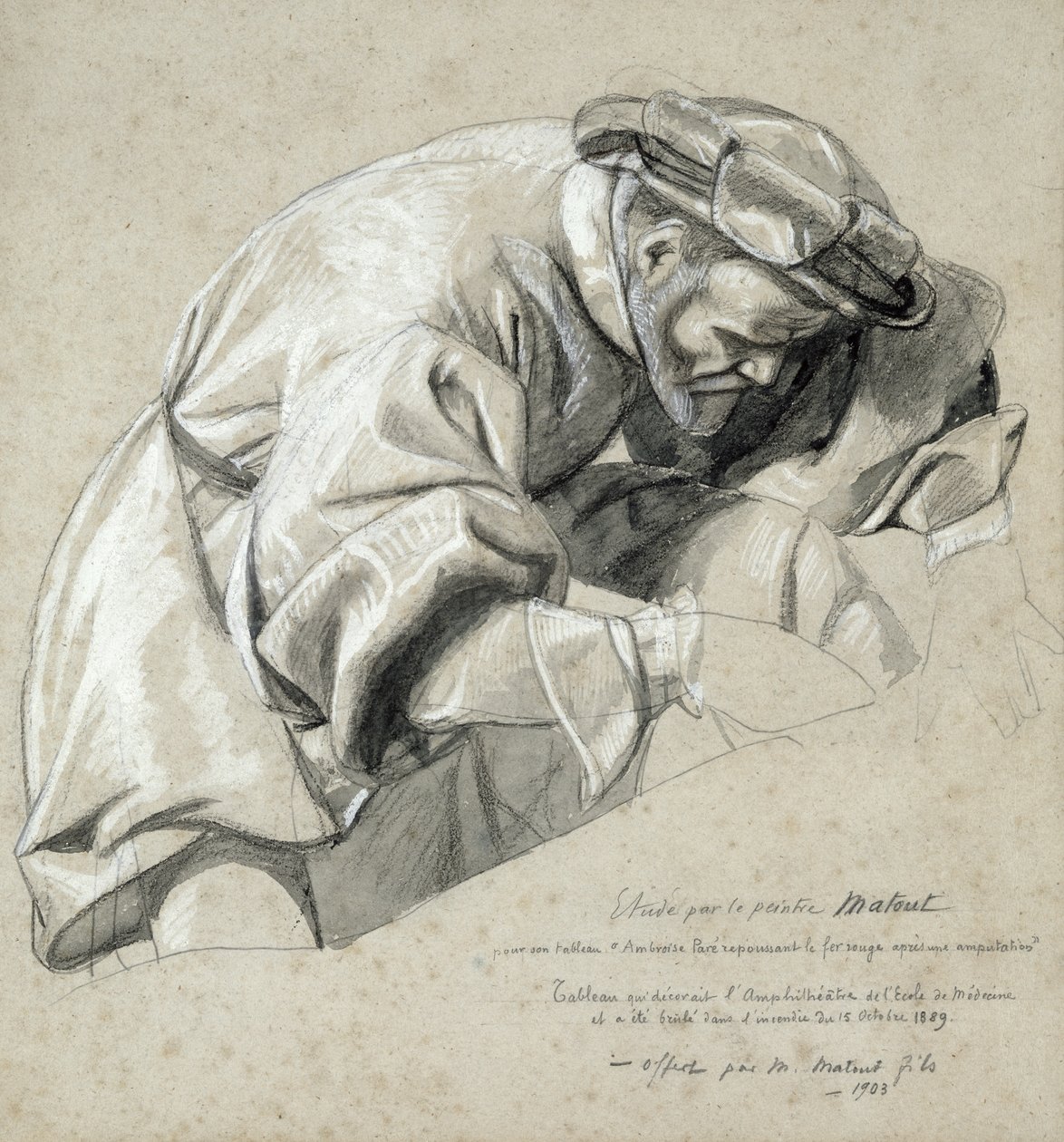 Studie von Ambroise Pare, dem 