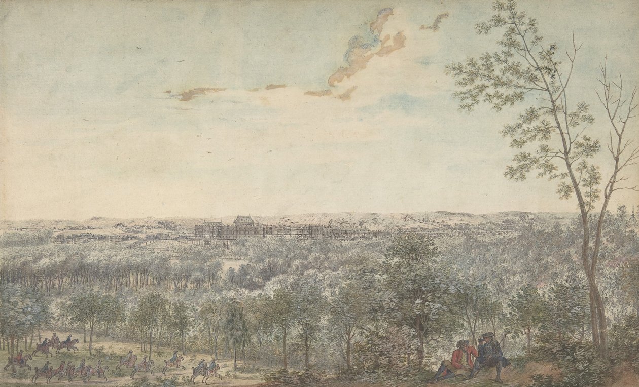 Versailles vom Südwesten gesehen, 1779 von Louis Nicolas de Lespinasse