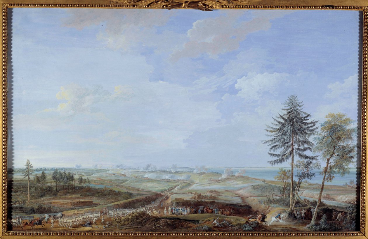 Unabhängigkeitskrieg der Vereinigten Staaten (1775-1783): Belagerung von Yorktown vom 6. bis 19. Oktober von Louis Nicolas van Blarenberghe
