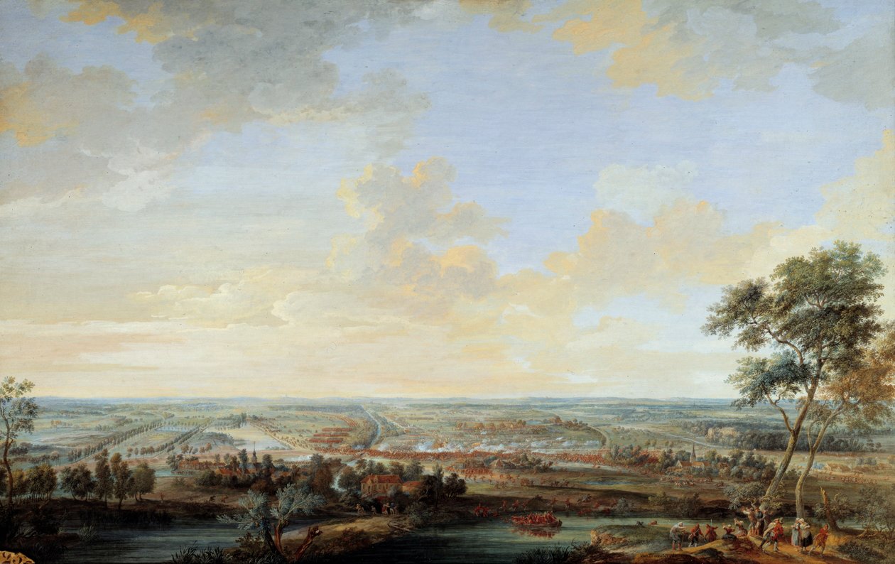 Österreichischer Erbfolgekrieg (1741-1748): „Schlacht von Melle gewonnen vom Vicomte de Chayla, 9. Juli von Louis Nicolas van Blarenberghe